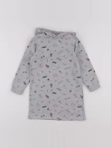 Vertbaudet - robe gris - 6 ans