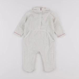 Vertbaudet - pyjama velours blanc - 6 mois
