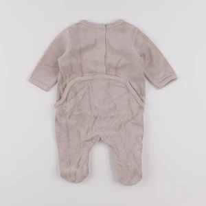 Vertbaudet - pyjama velours beige - 3 mois