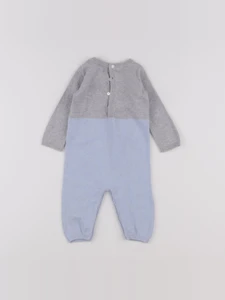 Jacadi - combinaison gris, bleu - 6 mois