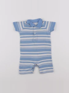 Ralph Lauren - combinaison blanc, bleu - 6 mois
