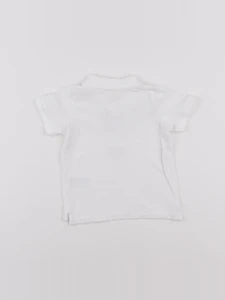 H&M - polo blanc - 3/6 mois