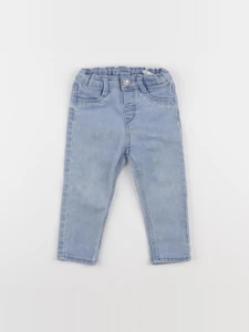 H&M - jean bleu - 9/12 mois