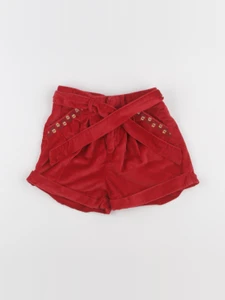 Vertbaudet - short rouge - 7 ans