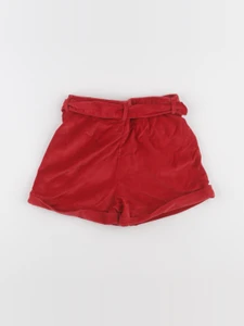 Vertbaudet - short rouge - 7 ans