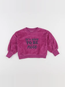 Vertbaudet - sweat violet - 2 ans