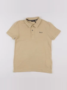 IKKS - polo imprimé au dos beige - 10 ans