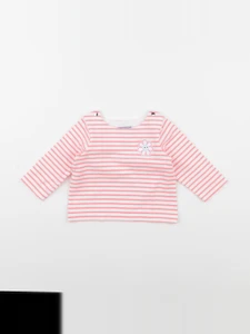 Jacadi - tee-shirt rose fluo - 6 mois