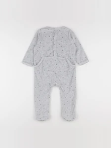Vertbaudet - pyjama velours gris - 18 mois