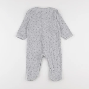 Vertbaudet - pyjama velours gris - 12 mois