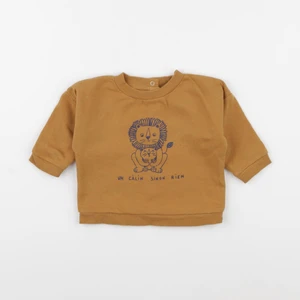 Vertbaudet - sweat marron - 6 mois
