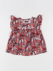IKKS - blouse rouge, bleu - 8 ans