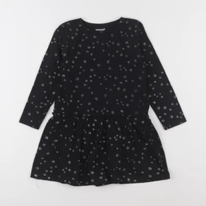 Vertbaudet - robe noir, or - 4 ans