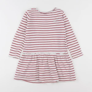 Vertbaudet - robe blanc, rouge - 4 ans