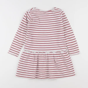 Vertbaudet - robe blanc, rouge - 4 ans