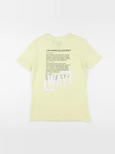 IKKS - tee-shirt imprimé au dos jaune - 10 ans