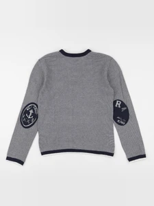 IKKS - pull bleu, blanc - 10 ans