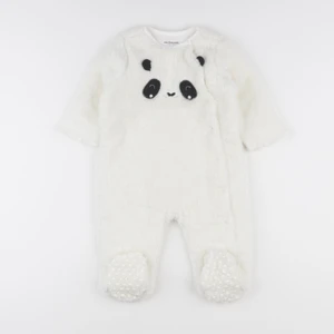 Vertbaudet - sur-pyjama blanc - 12 mois