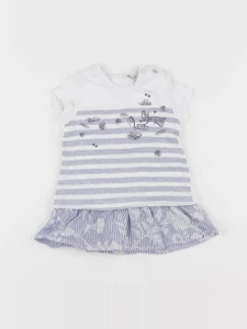 IKKS - robe blanc - 6 mois