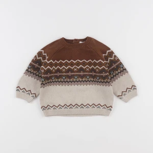Vertbaudet - pull marron - 9 mois