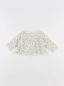 Petit Bateau - gilet blanc - 6 mois