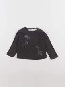 Zara - tee-shirt gris - 3/6 mois