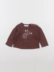 Zara - tee-shirt marron - 3/6 mois