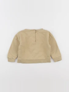 Vertbaudet - sweat jaune - 18 mois