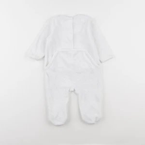 Vertbaudet - pyjama velours blanc - 9 mois