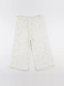 Vertbaudet - pantalon blanc - 9 ans