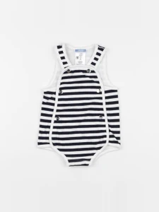Jacadi - salopette blanc, bleu - 6 mois