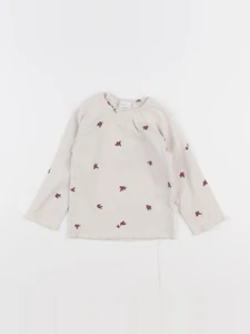 H&M - tee-shirt beige - 9/12 mois