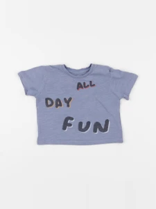 Boutchou - tee-shirt bleu - 6 mois