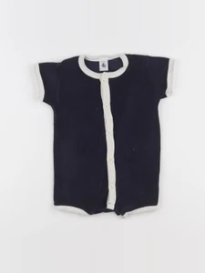 Petit Bateau - combinaison bleu - 12 mois