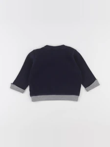 Petit Bateau - sweat bleu - 12 mois