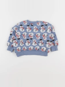 Zara - sweat bleu - 9/12 mois