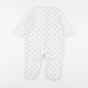 Vertbaudet - pyjama velours blanc - 12 mois