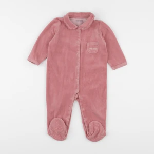 Vertbaudet - pyjama velours rose - 12 mois