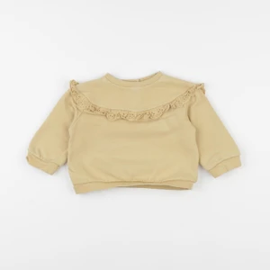 Vertbaudet - sweat jaune - 12 mois