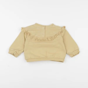 Vertbaudet - sweat jaune - 12 mois
