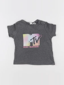 H&M - tee-shirt gris - 18/24 mois
