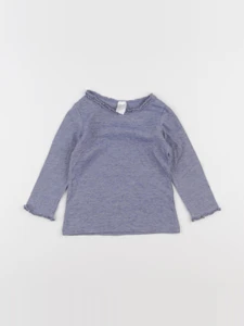 H&M - tee-shirt bleu - 9/12 mois