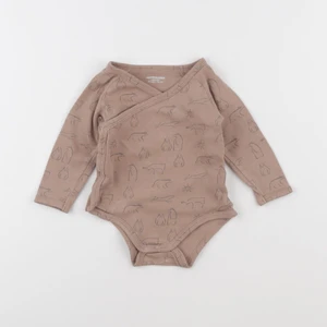 Vertbaudet - body marron - 12 mois