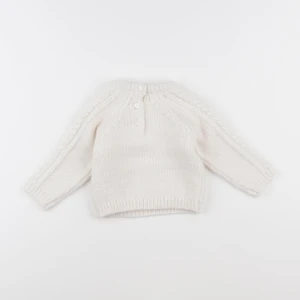 Vertbaudet - pull beige - 9 mois
