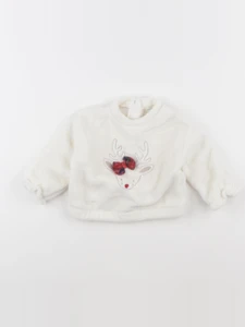 Vertbaudet - pull beige - 9 mois