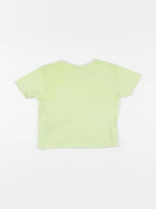 Zara - tee-shirt jaune fluo - 6/9 mois