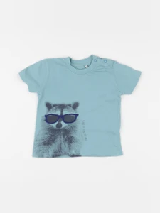 IKKS - tee-shirt bleu - 6 mois