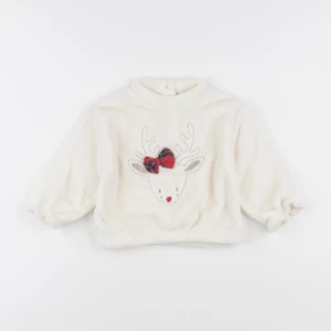 Vertbaudet - pull blanc - 18 mois