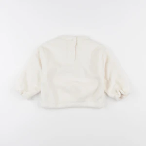 Vertbaudet - pull blanc - 18 mois