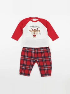 Vertbaudet - pyjama coton rouge - 6/9 mois